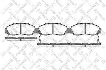 Комплект тормозных колодок STELLOX 362 002B-SX